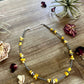 3 mm Navajo choker - real Navajo beads jewelry with turquoise and yellow amber