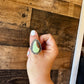 Ring- adjustable- Prehnite turquoise ring and sterling silver