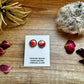 Stud round spiny earrings