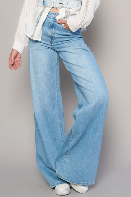 High Rise Wide Leg Jeans