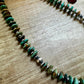 22 Inch 4 mm Sterling Silver Pearls necklace with high quality turquoise