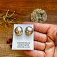 20 mm Sterling silver pearls stud earrings