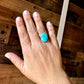 Ring size 8 1/2 - turquoise and sterling silver