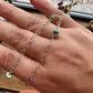 American turquoise choker with heart shape chain