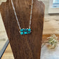 Kingman turquoise necklace on chain II