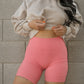 Ribbed Biker Shorts