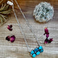 Kingman turquoise necklace on chain II