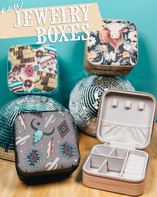 Western Mini Travel Jewelry Box