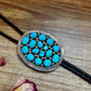 Kingman Turquoise Bolo with  Sterling silver