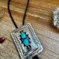 Bigger Sterling silver Bolo with turquoise