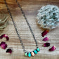 Mix Stones turquoise and spiny necklace