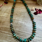 22 Inch 4 mm Sterling Silver Pearls necklace with high quality turquoise