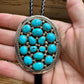 Kingman Turquoise Bolo with  Sterling silver