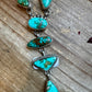 Royston turquoise necklace and earrings set