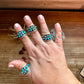 Ring pick your size - turquoise and sterling silver