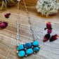 Kingman turquoise necklace on chain II