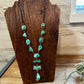 Royston turquoise necklace and earrings set