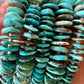 22 inch Graduated turquoise necklace and white shell