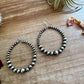 Only Sterling Silver Pearls Hoops