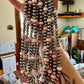 20 inch 8 mm Sterling Silver Pearls necklace and pink conch