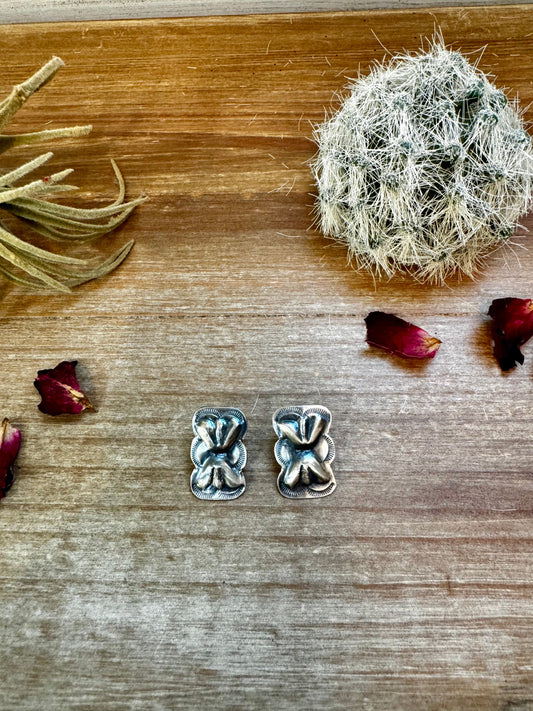 Sterling silver stud earrings