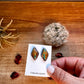 Royston Turquoise stud earrings green and blue