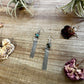 Mini chic Turquoise earnings dangle with real turquoise