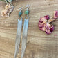 Turquoise earrings chic dangle - real turquoise