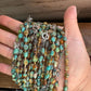 18 inch long smaller turquoise nuggets necklace