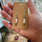 Pink Morganite and Sterling Silver Pearls dangle earrings