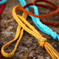 Hand Braided Leather Necklace - 26 inches