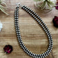 20 inch 8 mm Sterling Silver Pearls necklace