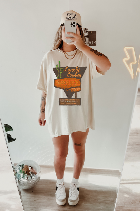 Lonley Cowboy Motel Tee