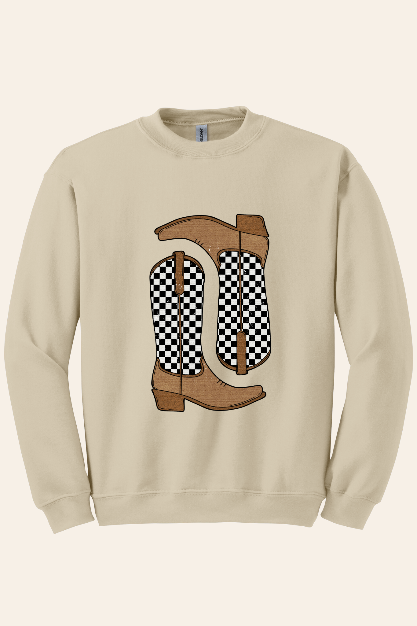 Western Boots Crewneck