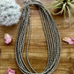 18 Inch 4mm silver beads necklace