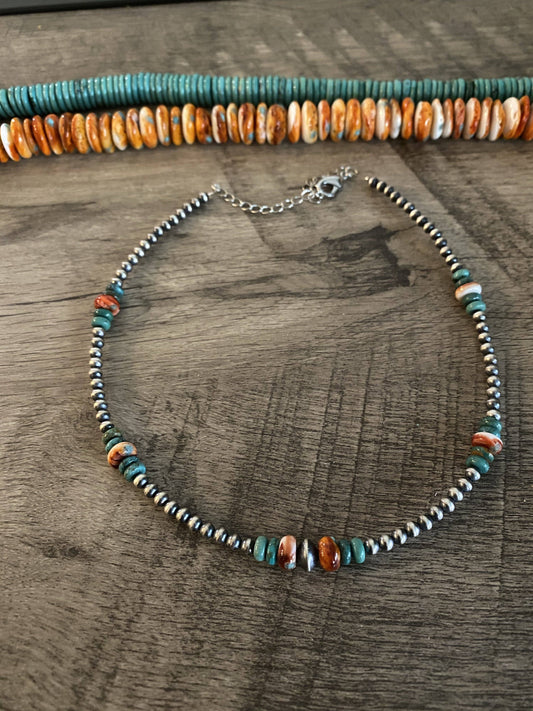 4 mm navajo pearl chokers necklace: The All Around