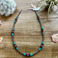 Navajo choker with real turquoise and purple spiny oyster