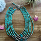 6 mm Navajo choker real turquoise