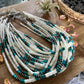 Graduated shell with Navajos turquoise or spiny: Turquoise